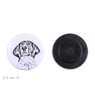 Treeing Walker Coonhound - aimant avec un œil de chien, exceptionnellement léger, aimant puissant, produit fabriqué à la main par la marque Art-Dog