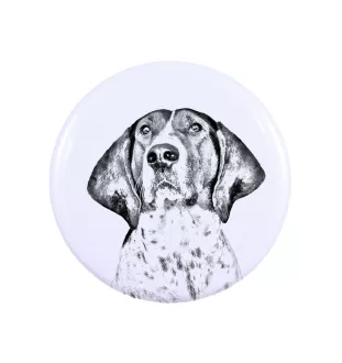 Treeing Walker Coonhound - magnet with a dog's pupil, exceptionally light, strong magnet, handmade product by the Art-Dog brand