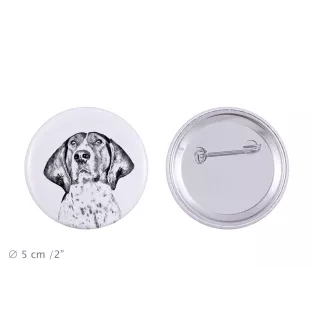 Treeing Walker Coonhound - Anstecknadel mit Ihrem Hund, fügen Sie Ihr eigenes Foto hinzu, Marke Art-Dog