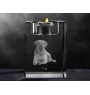 Tosa Inu - Bougeoir avec photo de chien, porte bougie en cristal, cadeau personnalisé par la marque Art-Dog