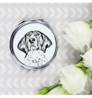 Treeing Walker Coonhound - miroir de poche avec chien, miroir personnalisé pour sac à main, miroir compact avec impression de la marque Art-Dog