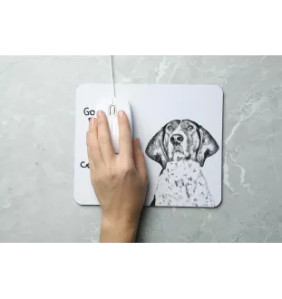 Treeing Walker Coonhound - mouse pad with print, personalized dog-themed mouse pad, unique gadget for an office worker by Art-Dog brand