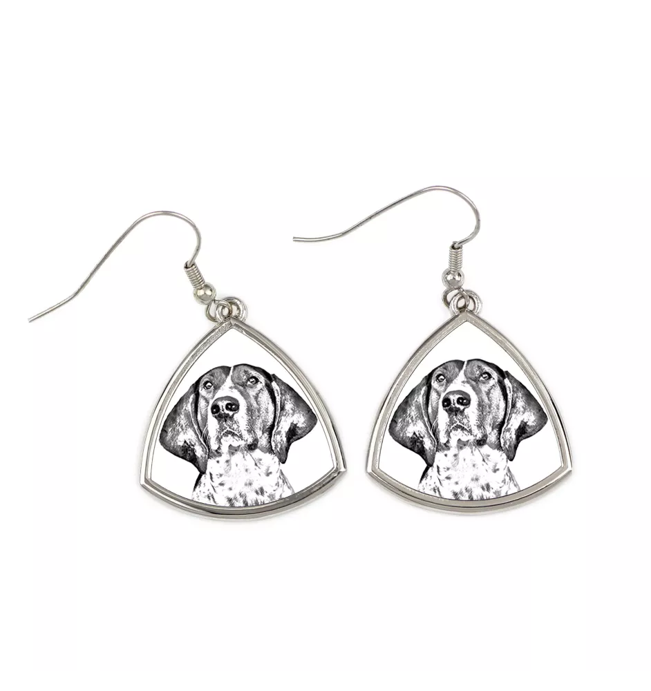 Treeing Walker Coonhound - dog earrings, hanging earrings with a picture, personalized jewelry with Art-Dog brand print