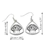 Treeing Walker Coonhound - dog earrings, hanging earrings with a picture, personalized jewelry with Art-Dog brand print