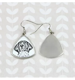 Treeing Walker Coonhound kolczyki ze zdjęciem psa Art-Dog