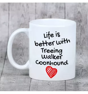 Treeing Walker Coonhound - Tasse mit Hund, Tasse mit Bild, personalisiertes Geschenk der Marke Art-Dog