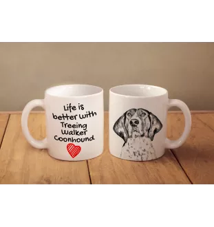 Treeing Walker Coonhound - Tasse mit Hund, Tasse mit Bild, personalisiertes Geschenk der Marke Art-Dog