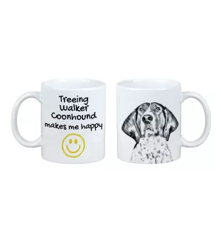 Treeing Walker Coonhound - Tasse mit Hund, fröhliche Tasse für Hundeliebhaber, personalisiertes Geschenk der Marke Art-Dog