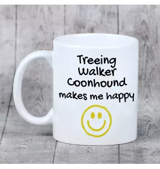 Treeing Walker Coonhound - Tasse mit Hund, fröhliche Tasse für Hundeliebhaber, personalisiertes Geschenk der Marke Art-Dog