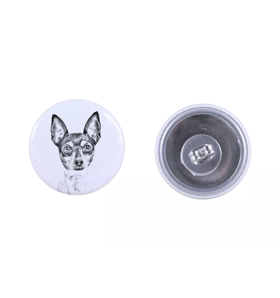 Toy Fox Terrier, American Toy Terrier, Amertoy - einzigartige Hund-Ohrringe, Ihr Haustier als Schlüsselanhänger, Eigenmarke Art-Dog