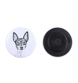 Toy Fox Terrier, American Toy Terrier, Amertoy - magnet with a dog's pupil, exceptionally light, strong magnet, handmade product by the Art-Dog brand