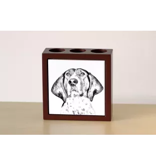 Treeing Walker Coonhound stojak na długopisy z psem Art-Dog