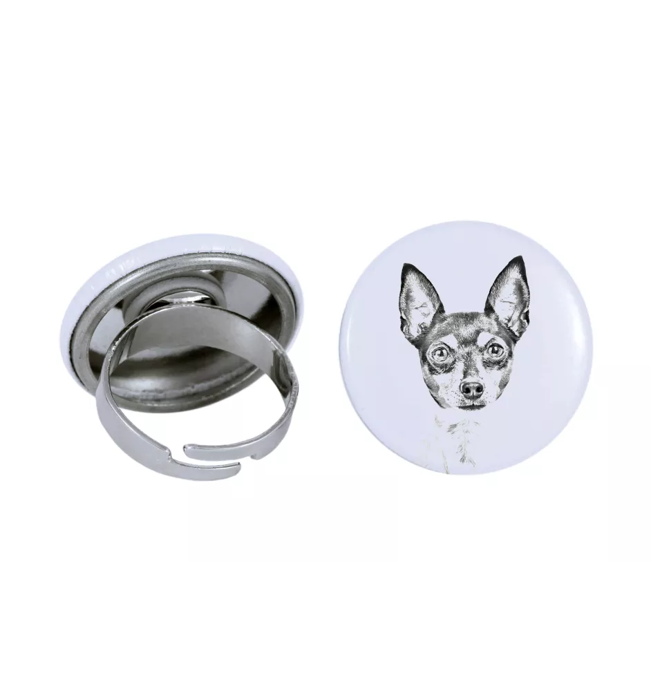 Toy Fox Terrier, American Toy Terrier, Terrier américain de jouet - bijoux pour femmes avec l'image d'un chien, produit fait à la main, possibilité d'ajouter sa propre photo, marque Art-Dog