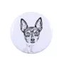 Toy Fox Terrier, American Toy Terrier, Terrier américain de jouet - badge avec votre chien, ajoutez votre propre photo, marque Art-Dog