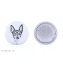 Toy Fox Terrier, American Toy Terrier, Terrier américain de jouet - badge avec votre chien, ajoutez votre propre photo, marque Art-Dog