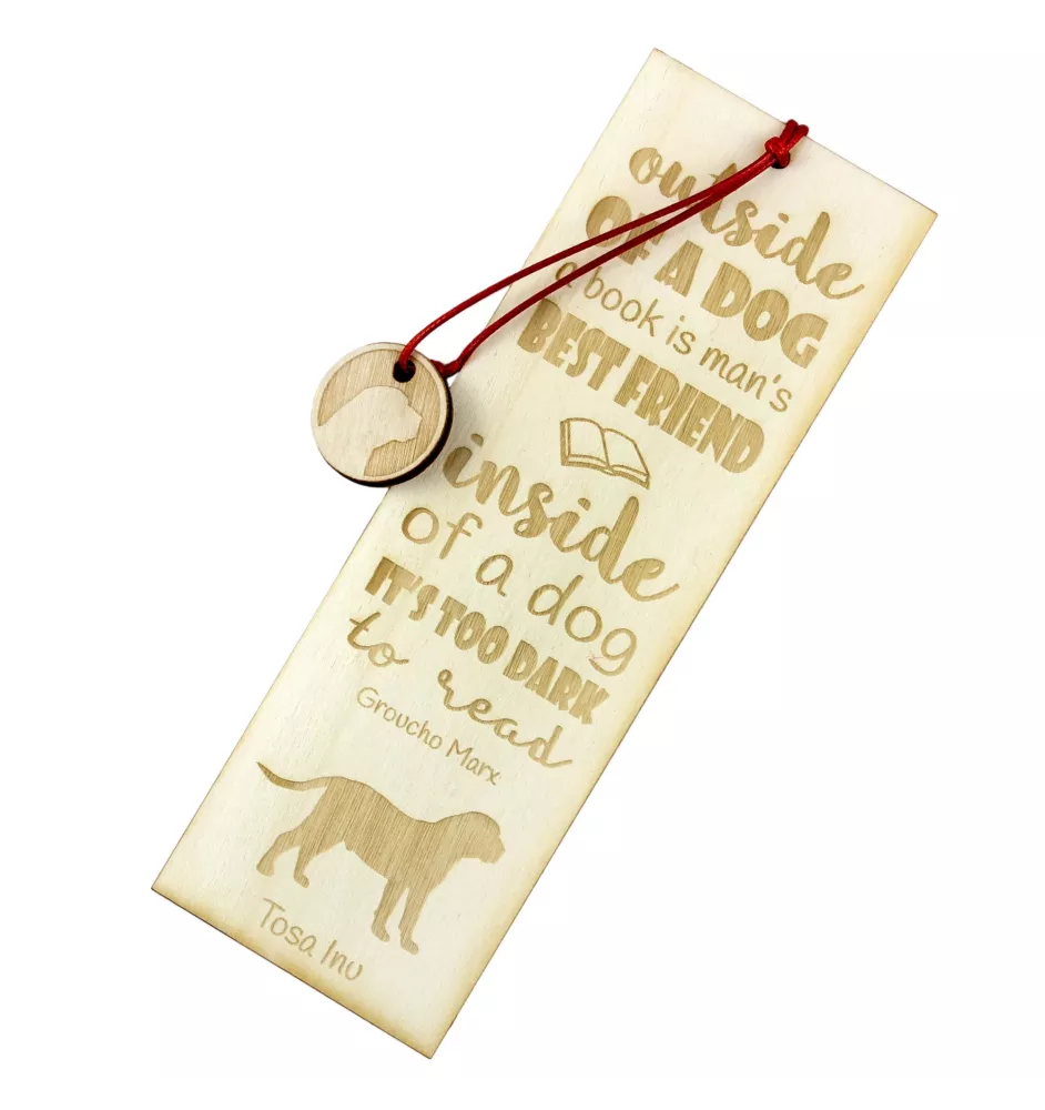 Tosa Inu, Tosa-Ken, Japanese Mastiff - dog bookmark, personalized bookmark, gift for bookworm from Art-Dog brand