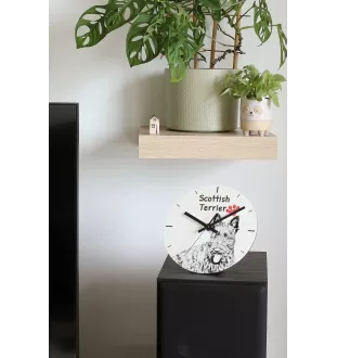 Treeing Walker Coonhound - wall clock with a dog, shelf clock with a print, personalized home decoration from the Art-Dog brand