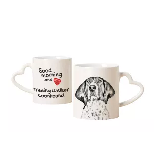 Treeing Walker Coonhound - tasse avec chien, une tasse adorable avec une anse en forme de cœur, un cadeau universel de la marque Art-Dog