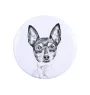 Toy Fox Terrier, American Toy Terrier, Terrier américain de jouet - badge avec votre chien, ajoutez votre propre photo, marque Art-Dog