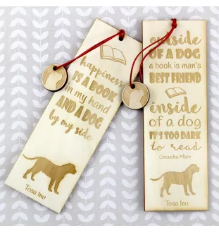 Tosa Inu, Tosa-Hund - Lesezeichen mit Hund, personalisiertes Lesezeichen, Geschenk für Bücherwurm von der Marke Art-Dog