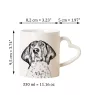 Treeing Walker Coonhound - cup with a dog, adorable cup with a heart-shaped handle, universal gift from the Art-Dog brand