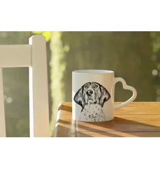 Treeing Walker Coonhound - tasse avec chien, une tasse adorable avec une anse en forme de cœur, un cadeau universel de la marque Art-Dog