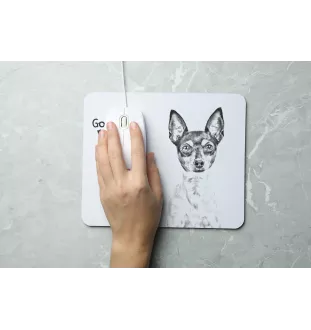 Toy Fox Terrier, American Toy Terrier, Amertoy - mouse pad with print, personalized dog-themed mouse pad, unique gadget for an office worker by Art-Dog brand