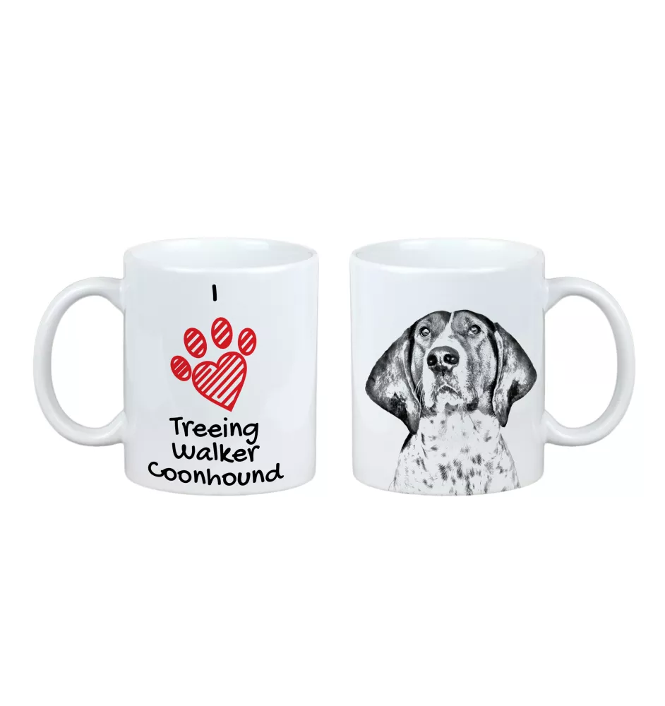 Treeing Walker Coonhound - Tasse mit Hund, entzückende Tasse mit Grafik, Geschenk mit Ihrem Foto von der Marke Art-Dog