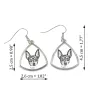 Toy Fox Terrier, American Toy Terrier, Amertoy - Hund Ohrringe, hängende Ohrringe mit Bild, personalisierter Schmuck mit dem Aufdruck der Marke Art-Dog