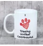Treeing Walker Coonhound kubek z psem I love Art-Dog