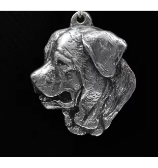 Tosa Inu posrebrzany naszyjnik na łańcuszku Art-Dog