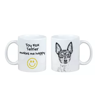 Toy Fox Terrier, American Toy Terrier, Amertoy - cup with a dog, cheerful cup for a dog lover, personalized gift from the Art-Dog brand