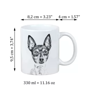 Amerykański toy terrier kubek z psem Makes me happy Art-Dog