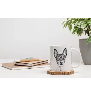 Toy Fox Terrier, American Toy Terrier, Amertoy - Tasse mit Hund, fröhliche Tasse für Hundeliebhaber, personalisiertes Geschenk der Marke Art-Dog