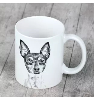 Toy Fox Terrier, American Toy Terrier, Amertoy - Tasse mit Hund, fröhliche Tasse für Hundeliebhaber, personalisiertes Geschenk der Marke Art-Dog