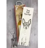 Toy Fox Terrier, American Toy Terrier, Terrier américain de jouet - boîte à vin avec chien, boîte à alcool avec graphisme, boîte cadeau personnalisée de la marque Art-Dog