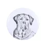 Tosa Inu, Tosa-Ken, Japanese Mastiff - magnet with a dog's pupil, exceptionally light, strong magnet, handmade product by the Art-Dog brand