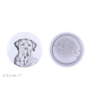 Tosa Inu przypinka z psem mała Art-Dog