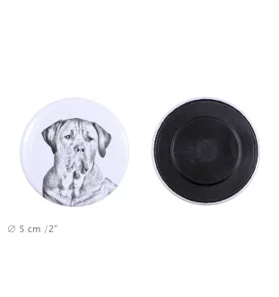 Tosa Inu, Tosa-Hund Magnet mit einem Hundepfotenabdruck, außergewöhnlich leicht, starker Magnet, handgefertigtes Produkt der Marke Art-Dog