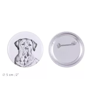 Tosa Inu, Tosa-Hund - Anstecknadel mit Ihrem Hund, fügen Sie Ihr eigenes Foto hinzu, Marke Art-Dog