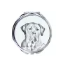Tosa Inu, Tosa-Ken, Japanese Mastiff - Pocket mirror with a dog, personalized mirror for a purse, compact mirror with Art-Dog brand print.