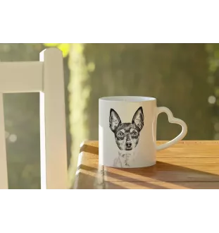 Amerykański toy terrier kubek z psem good morning serce Art-Dog