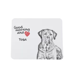 Tosa Inu, Tosa-Ken, Japanese Mastiff - mouse pad with print, personalized dog-themed mouse pad, unique gadget for an office worker by Art-Dog brand