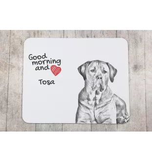 Tosa Inu, Tosa-Ken, Japanese Mastiff - mouse pad with print, personalized dog-themed mouse pad, unique gadget for an office worker by Art-Dog brand
