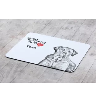 Tosa Inu, Tosa-Hund - Mauspad mit Druck, personalisiertes Mauspad mit Hund, einzigartiges Gadget für Büroangestellte von Art-Dog.
