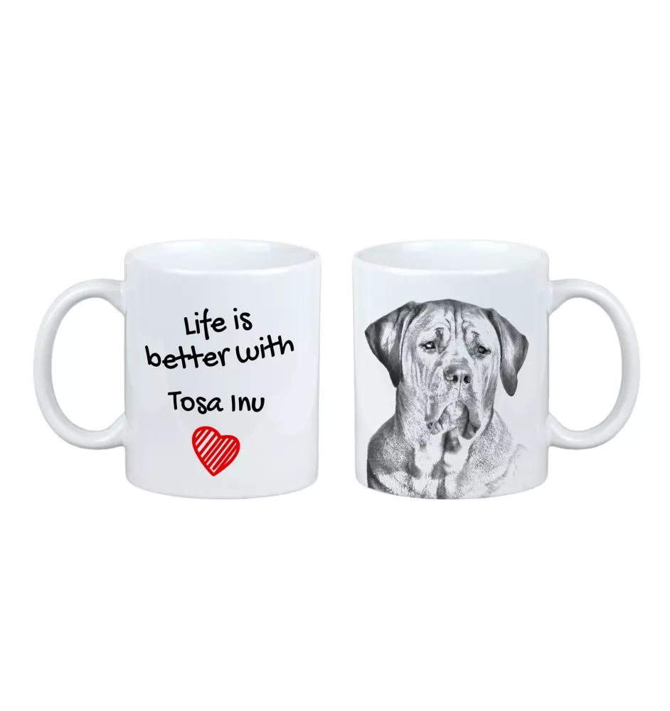 Tosa Inu, Tosa-Hund - Tasse mit Hund, Tasse mit Bild, personalisiertes Geschenk der Marke Art-Dog