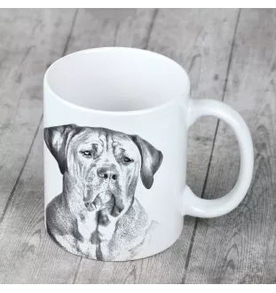 Tosa Inu, Tosa-Ken, Japanese Mastiff - cup with a dog, cheerful cup for a dog lover, personalized gift from the Art-Dog brand