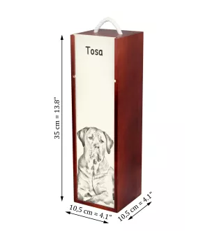 Tosa Inu pudełko na wino z psem Art-Dog