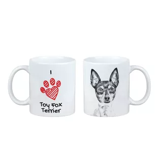 Toy Fox Terrier, American Toy Terrier, Amertoy - Tasse mit Hund, entzückende Tasse mit Grafik, Geschenk mit Ihrem Foto von der Marke Art-Dog