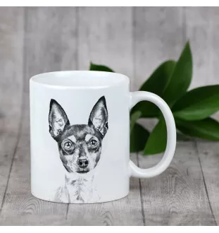 Toy Fox Terrier, American Toy Terrier, Terrier américain de jouet - tasse avec chien, une tasse adorable avec une illustration, un cadeau avec votre photo de la marque Art-Dog